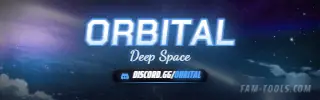 Space Orbit Anime rendered as a twitch panel at 320 by 100 pixels