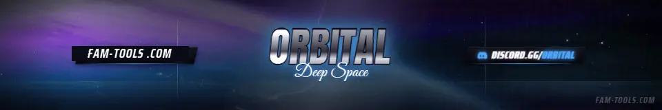 Space Orbit Photoreal laid out as a connecting banner
