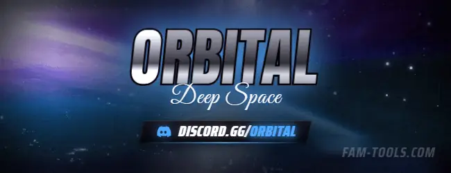 Space Orbit Photoreal rendered as a forum signature at 650 by 250 pixels