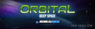 Space Orbit Grunge rendered as a twitch panel at 320 by 100 pixels
