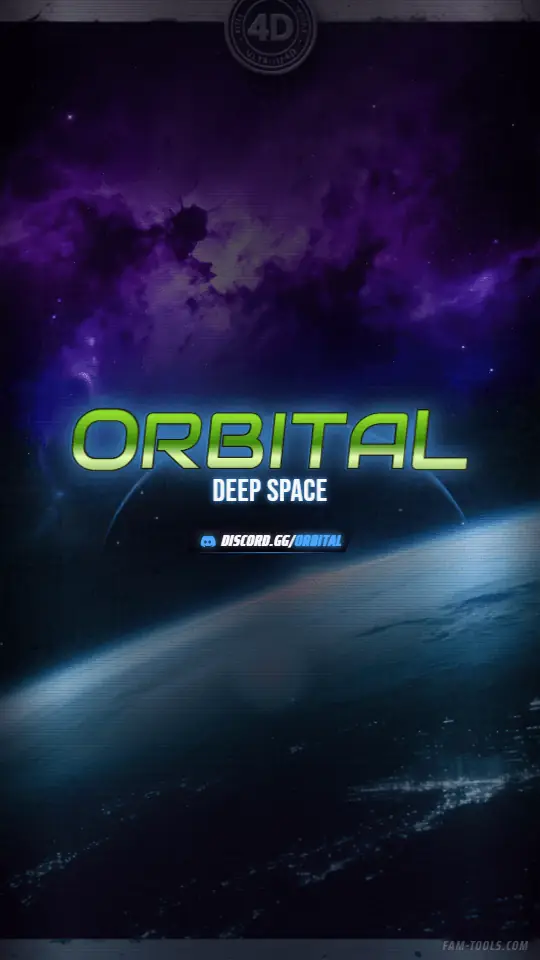 Space Orbit Grunge rendered as a story / reel at 1080 by 1920 pixels