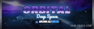 Space Orbit Painted rendered as a twitch panel at 320 by 100 pixels