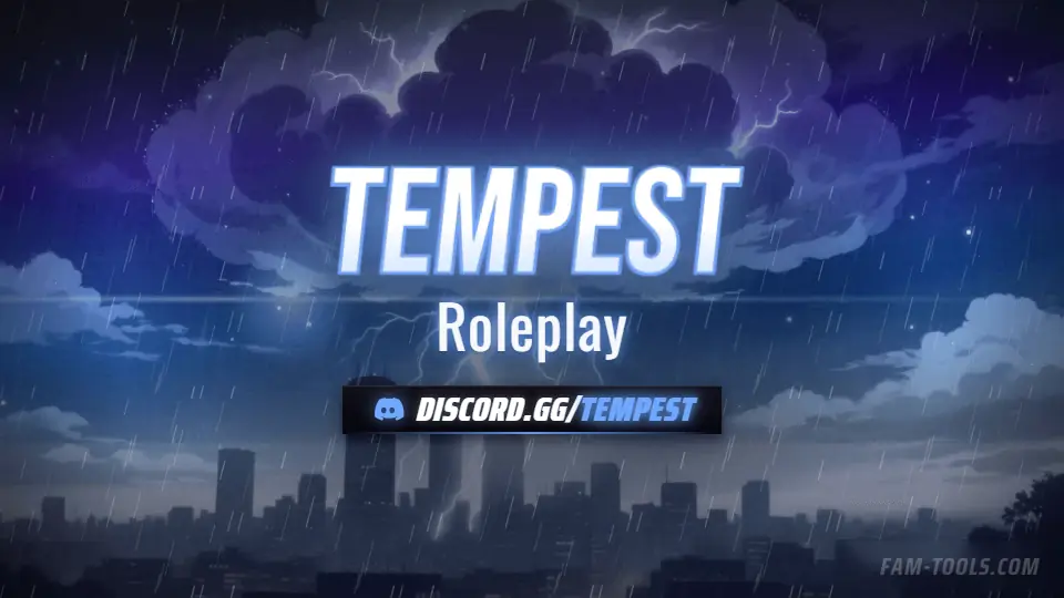 Storm Skyline Anime rendered as a twitch offline screen at 1920 by 1080 pixels