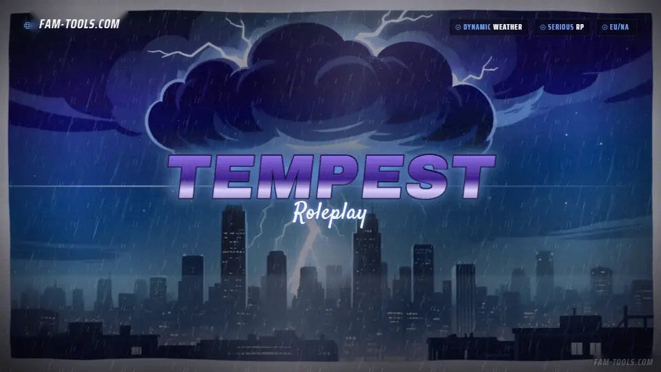 Storm Skyline Painted rendered as a fivem loading screen at 1920 by 1080 pixels