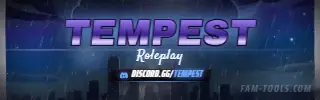 Storm Skyline Painted rendered as a twitch panel at 320 by 100 pixels