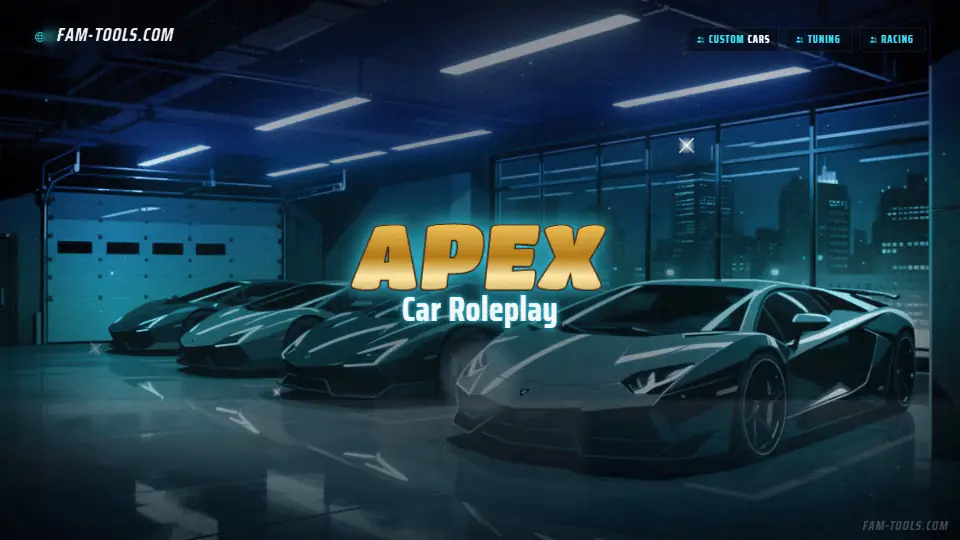 Supercar Garage Painted rendered as a fivem loading screen at 1920 by 1080 pixels