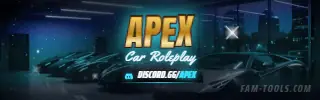 Supercar Garage Photoreal rendered as a twitch panel at 320 by 100 pixels