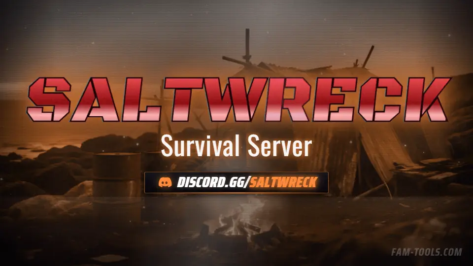 Survival Camp Grunge rendered as a discord server banner at 960 by 540 pixels