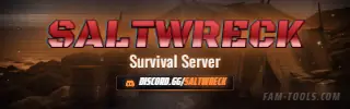 Survival Camp Grunge rendered as a twitch panel at 320 by 100 pixels