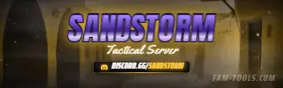 Tactical Dust Photoreal rendered as a twitch panel at 320 by 100 pixels