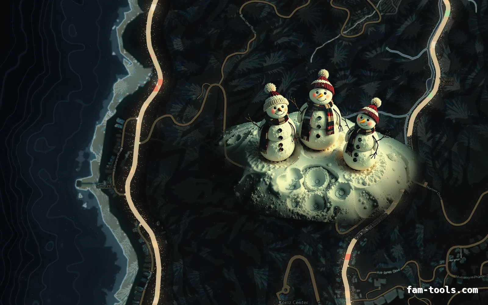 Christmas Black Christmas minimap — The west coast Christmas Black Christmas FiveM minimap, the west coast