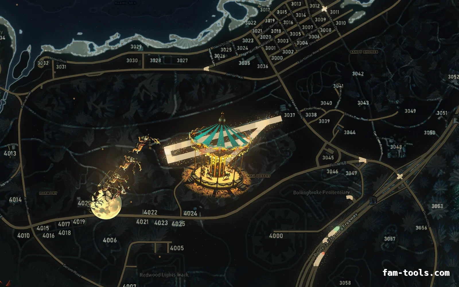 Christmas Black Christmas minimap — Sandy Shores Christmas Black Christmas FiveM minimap, sandy shores