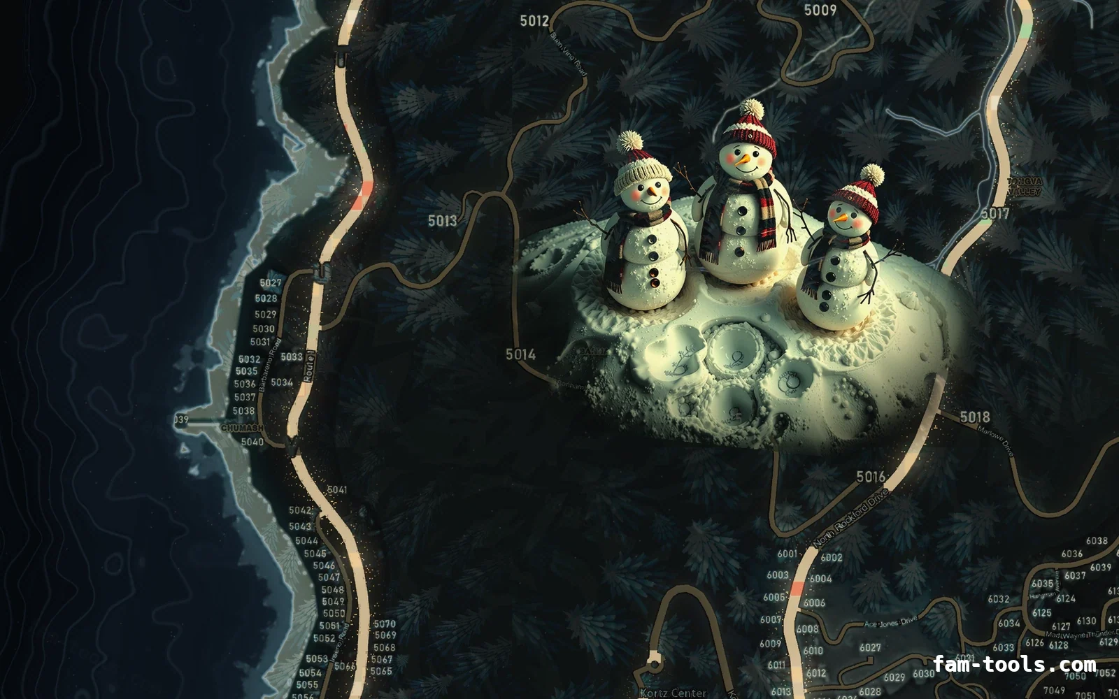 Christmas Black Christmas minimap — The west coast Christmas Black Christmas FiveM minimap, the west coast