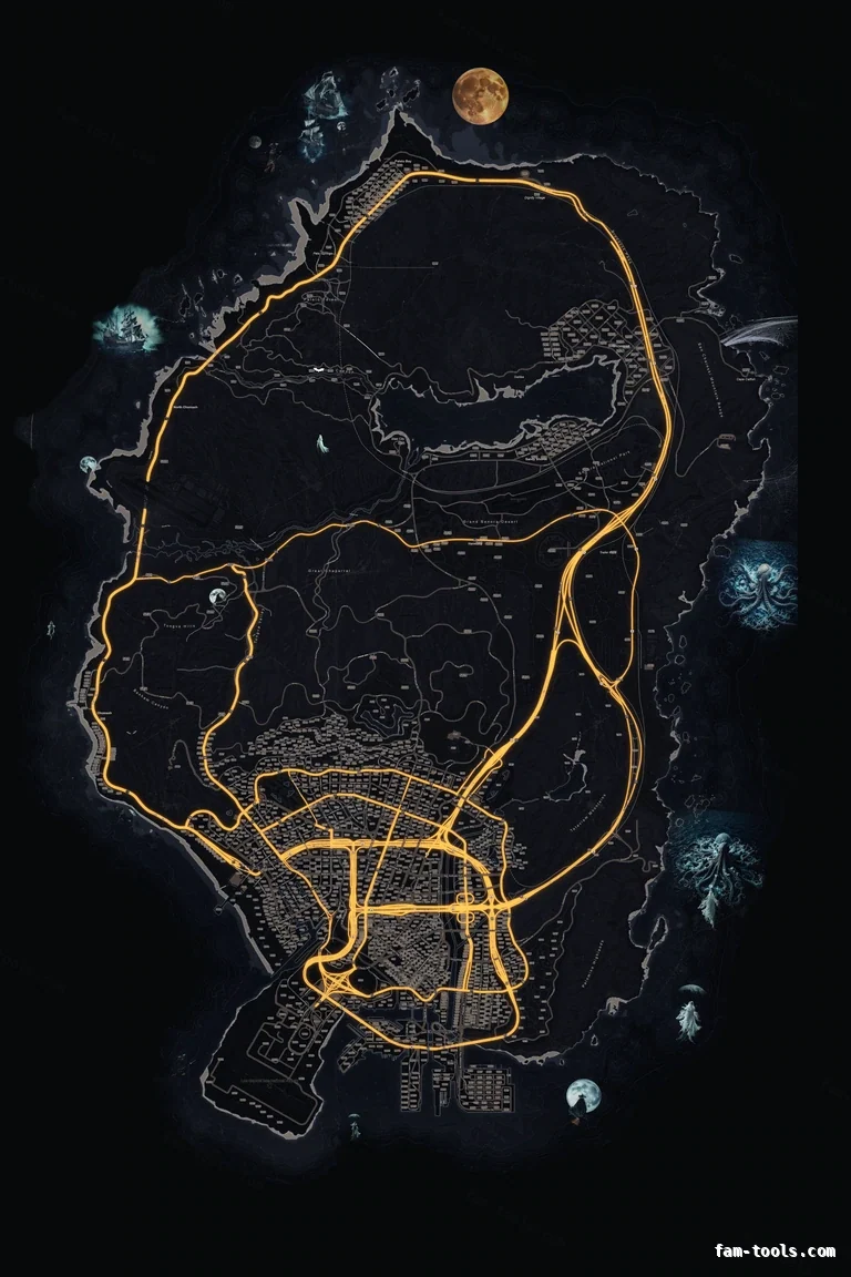 Halloween Black FiveM Halloween minimap, the whole map