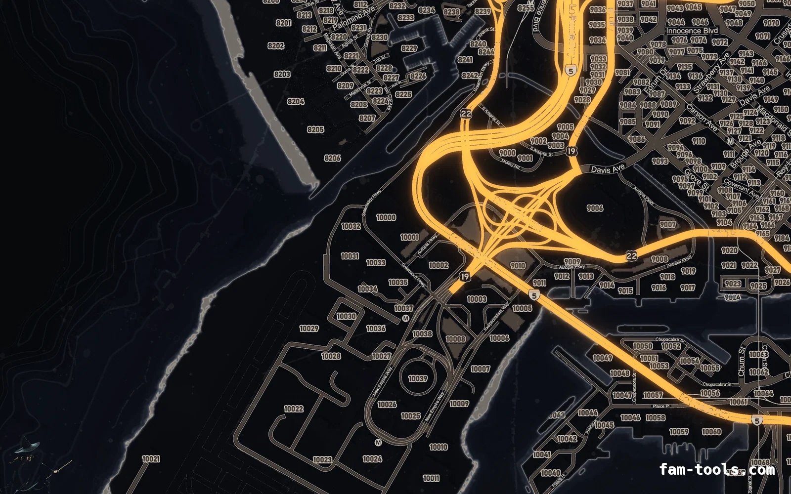 Halloween Black Halloween FiveM minimap, the harbour