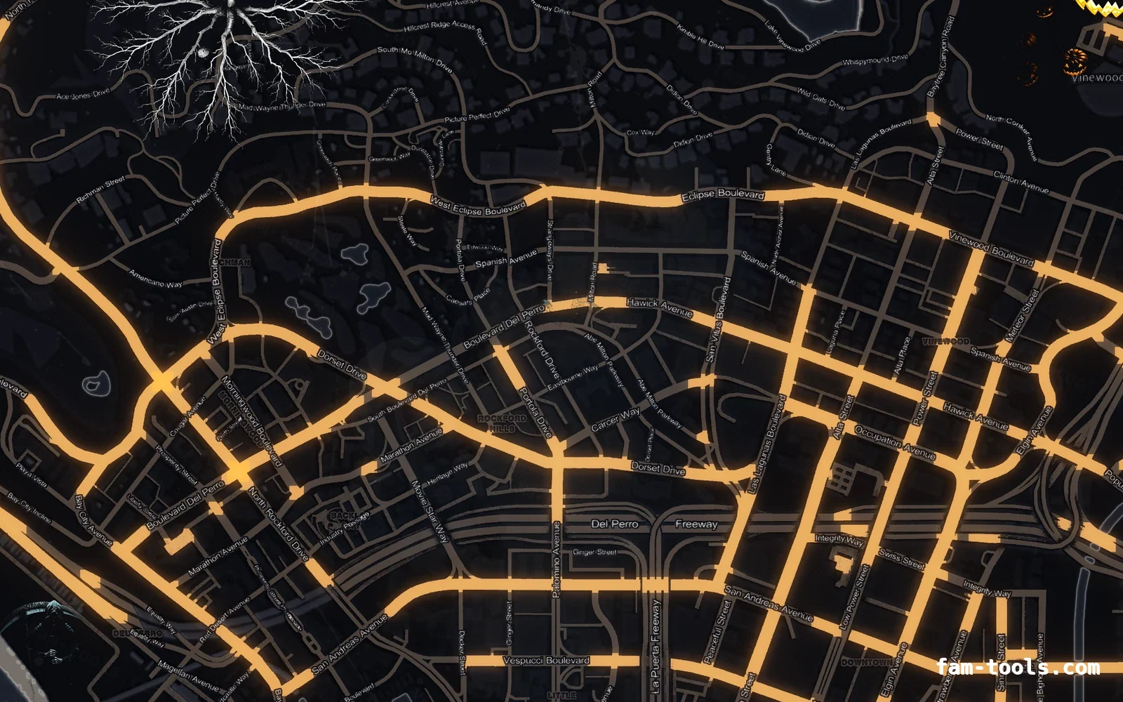 Halloween Black Halloween FiveM minimap, los santos