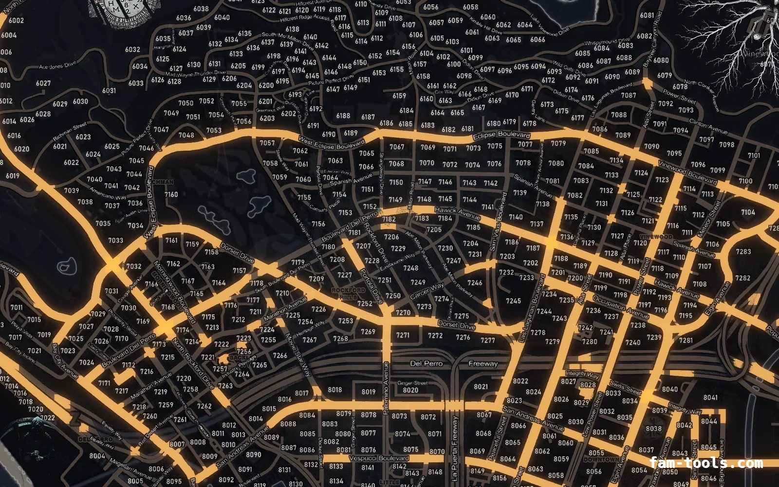 Halloween Black Halloween minimap — Los Santos Halloween Black Halloween FiveM minimap, los santos