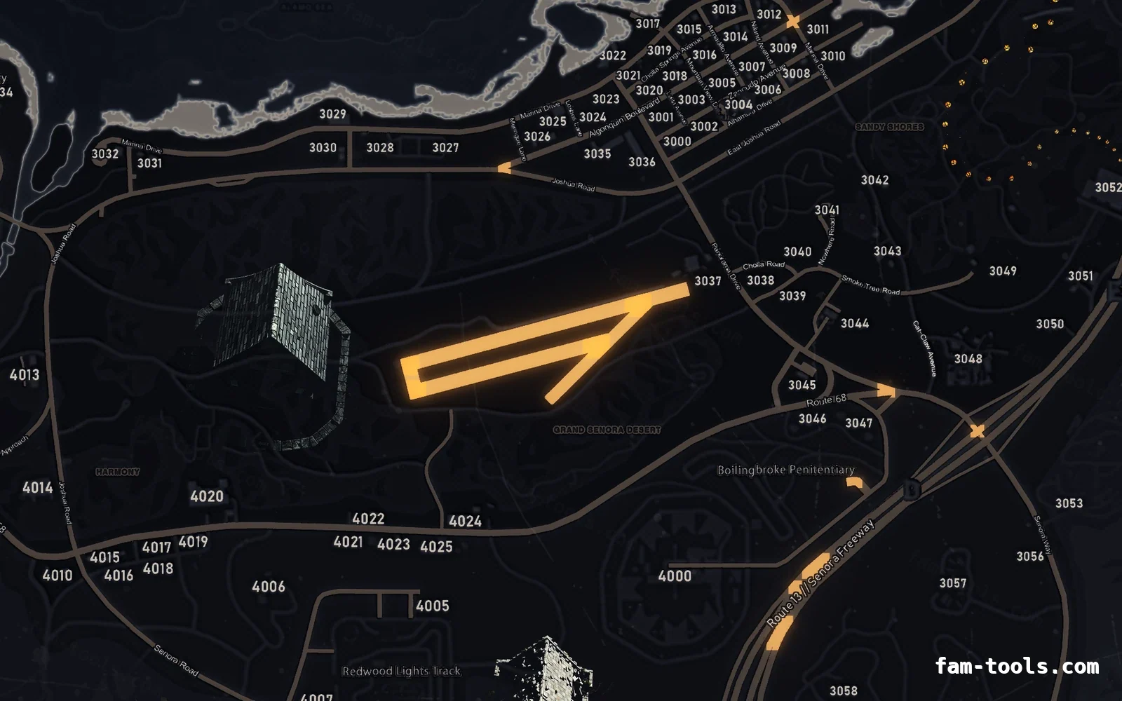 Halloween Black Halloween minimap — Sandy Shores Halloween Black Halloween FiveM minimap, sandy shores