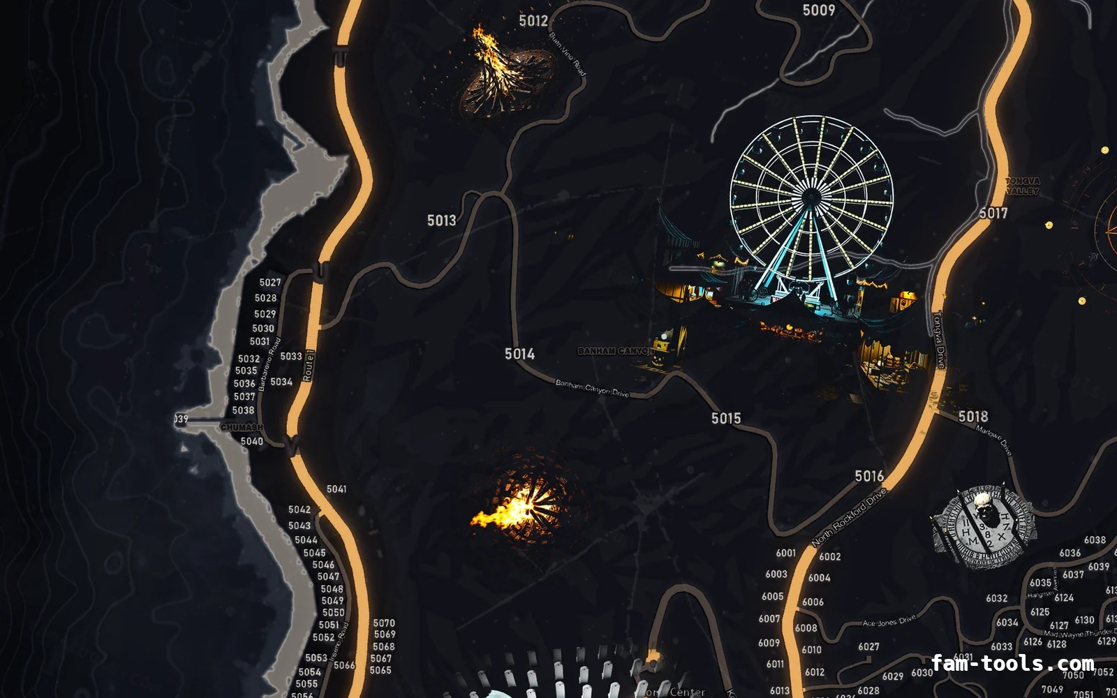 Halloween Black Halloween minimap — The west coast Halloween Black Halloween FiveM minimap, the west coast