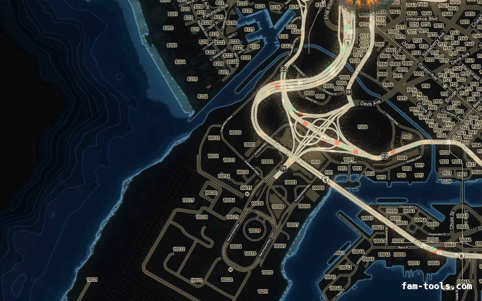 Christmas Blue Christmas FiveM minimap, the harbour