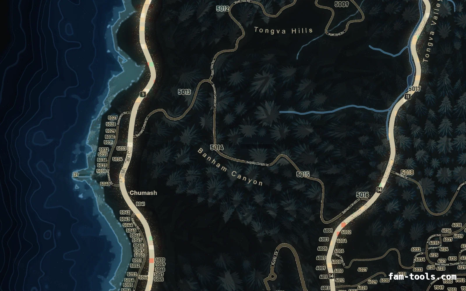 Christmas Blue Christmas FiveM minimap, the west coast