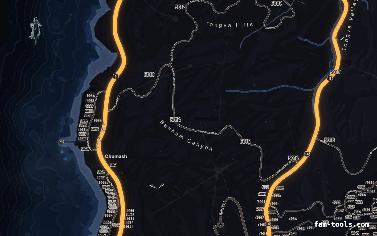 Halloween Blue Halloween FiveM minimap, the west coast