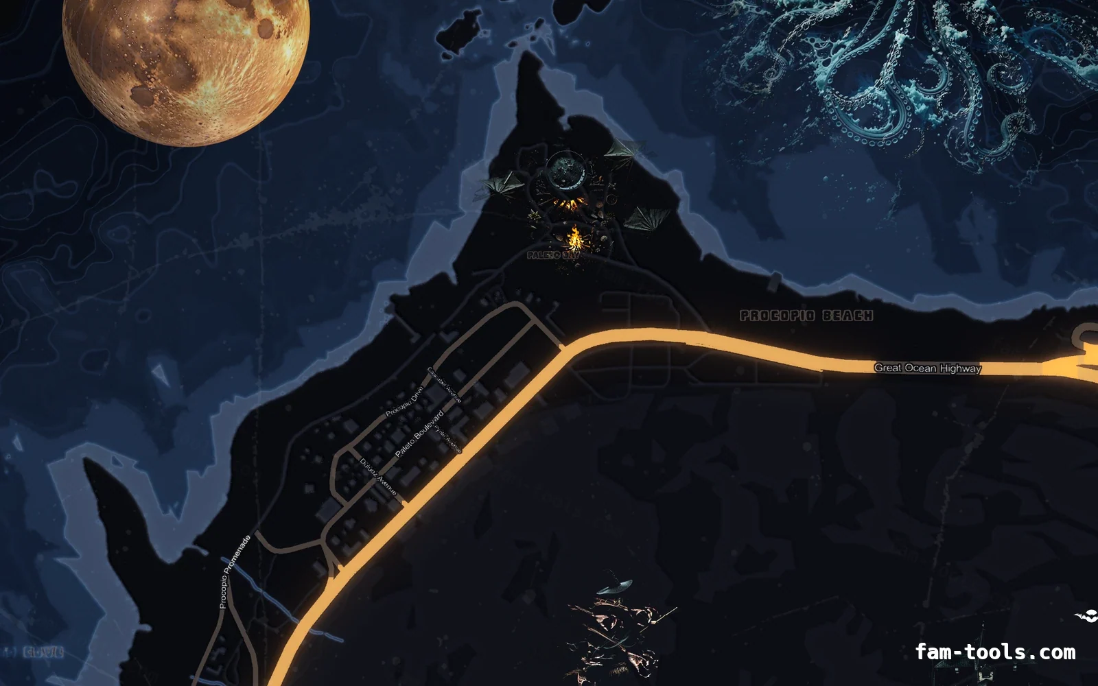 Halloween Blue Halloween minimap — Paleto Bay Halloween Blue Halloween FiveM minimap, paleto bay