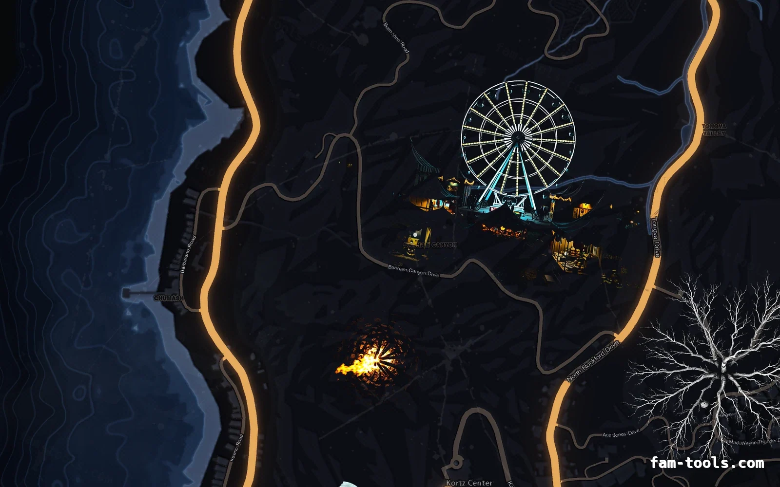 Halloween Blue Halloween minimap — The west coast Halloween Blue Halloween FiveM minimap, the west coast