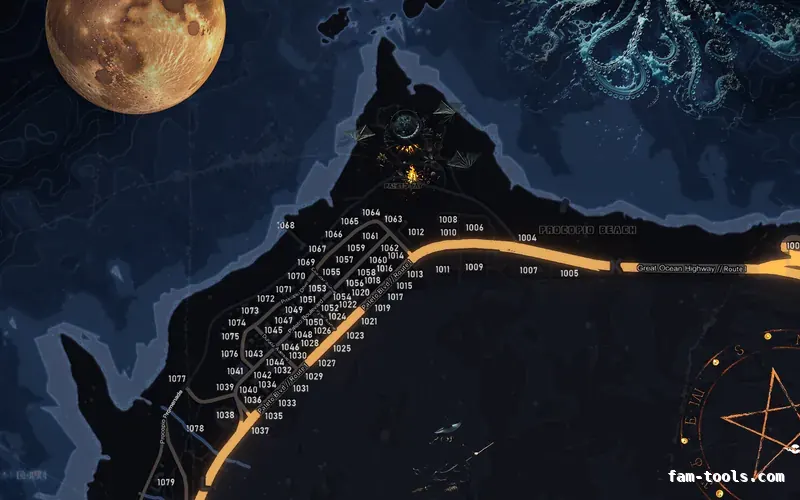 Halloween Blue HAUNTED COBALT FiveM-compatible minimap for GTA 5 — with postal codes — showing Paleto Bay and Mount Chiliad
