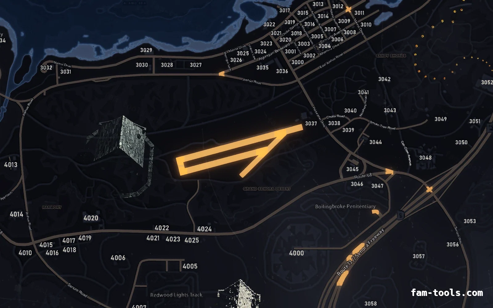 Halloween Blue Halloween minimap — Sandy Shores Halloween Blue Halloween FiveM minimap, sandy shores