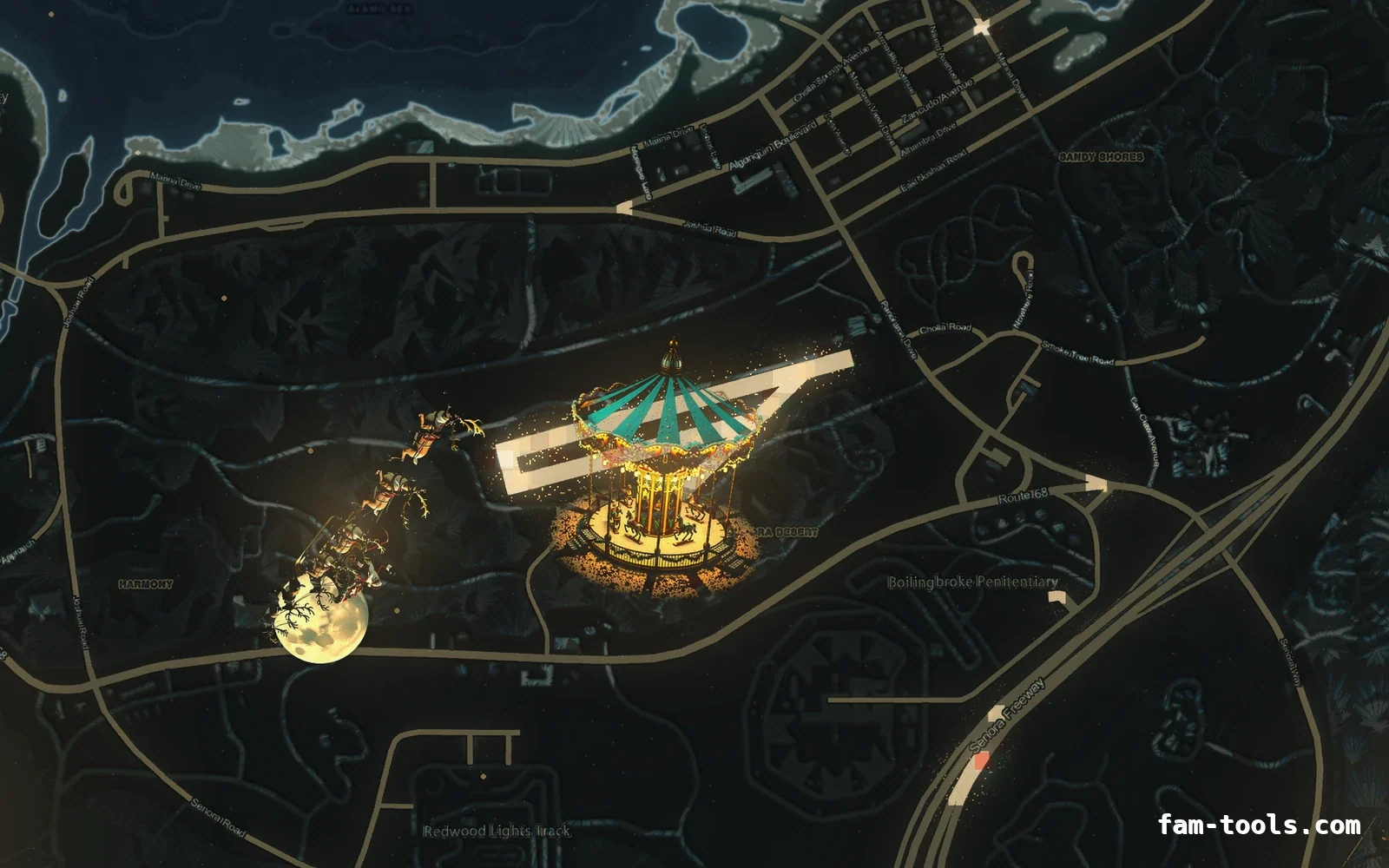 Christmas Gray Christmas FiveM minimap, sandy shores