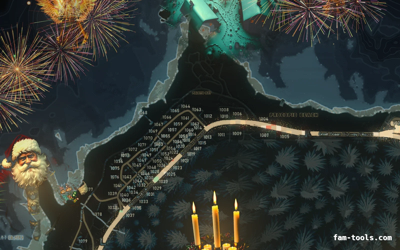 Christmas Gray Christmas FiveM minimap, paleto bay
