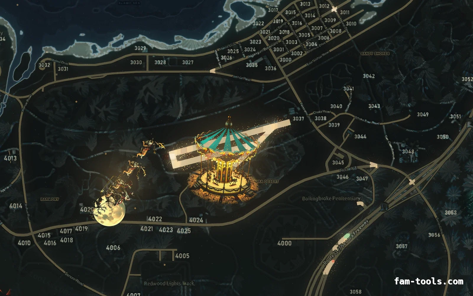 Christmas Gray Christmas FiveM minimap, sandy shores