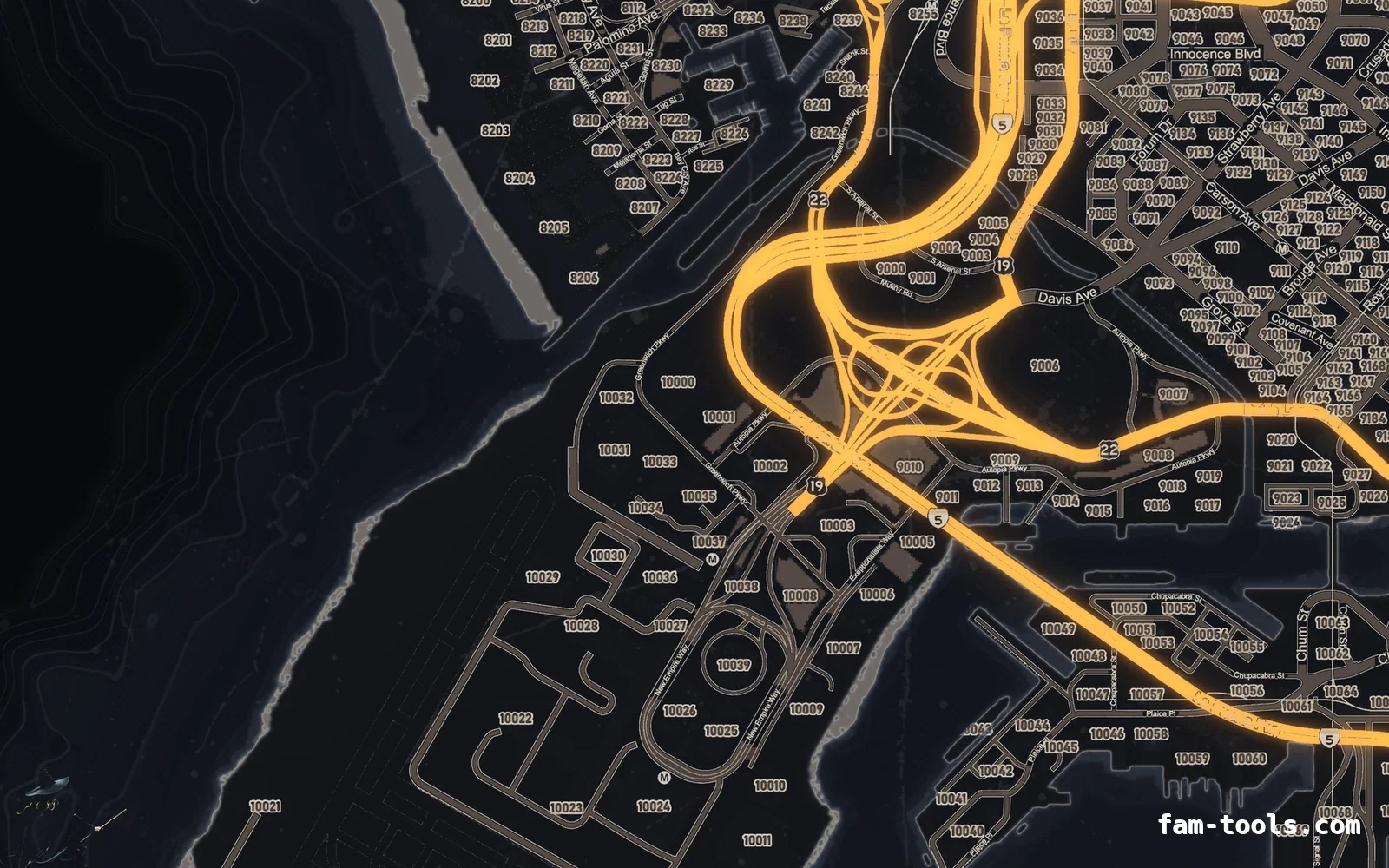 Halloween Gray Halloween FiveM minimap, the harbour