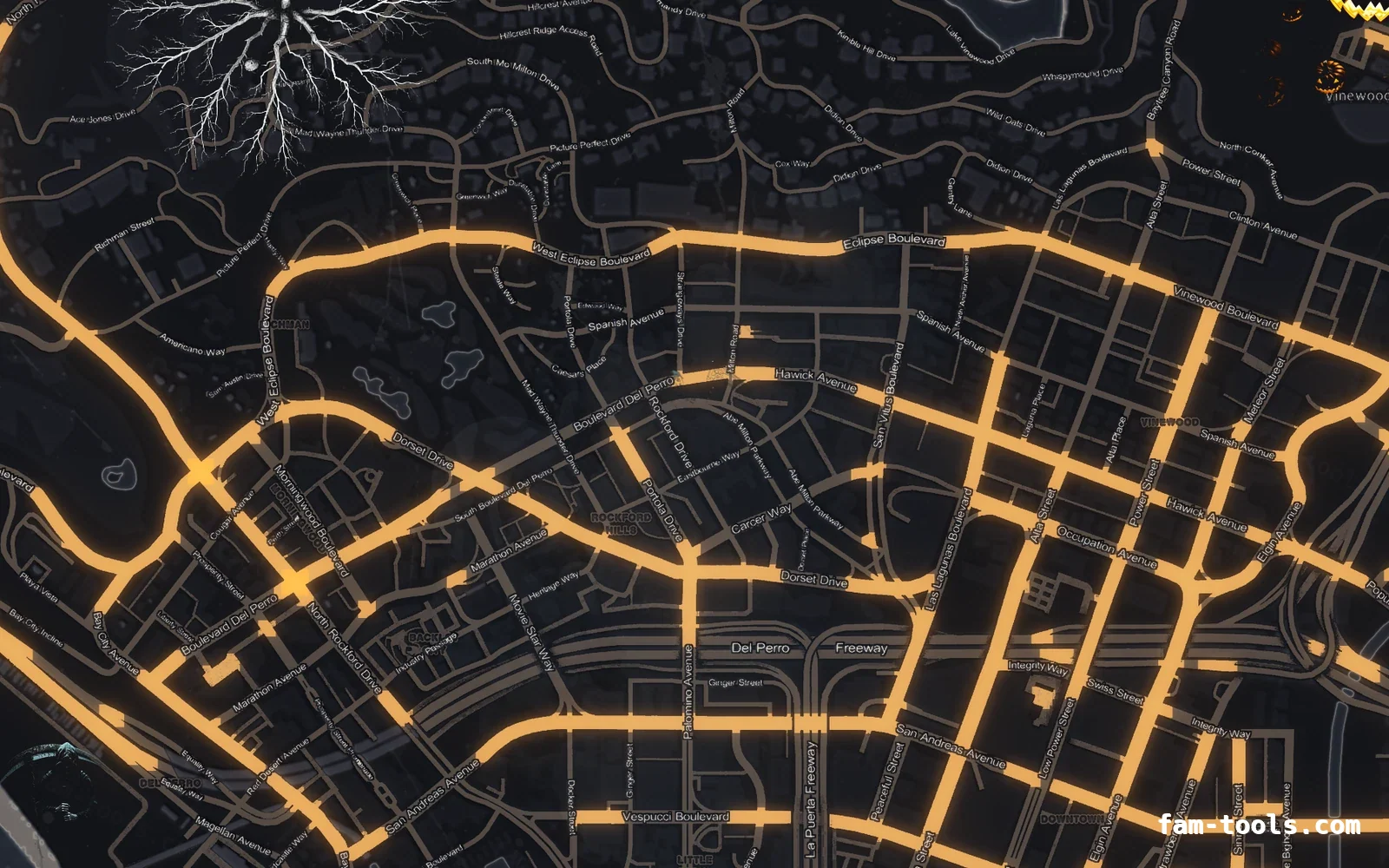 Halloween Gray Halloween FiveM minimap, los santos
