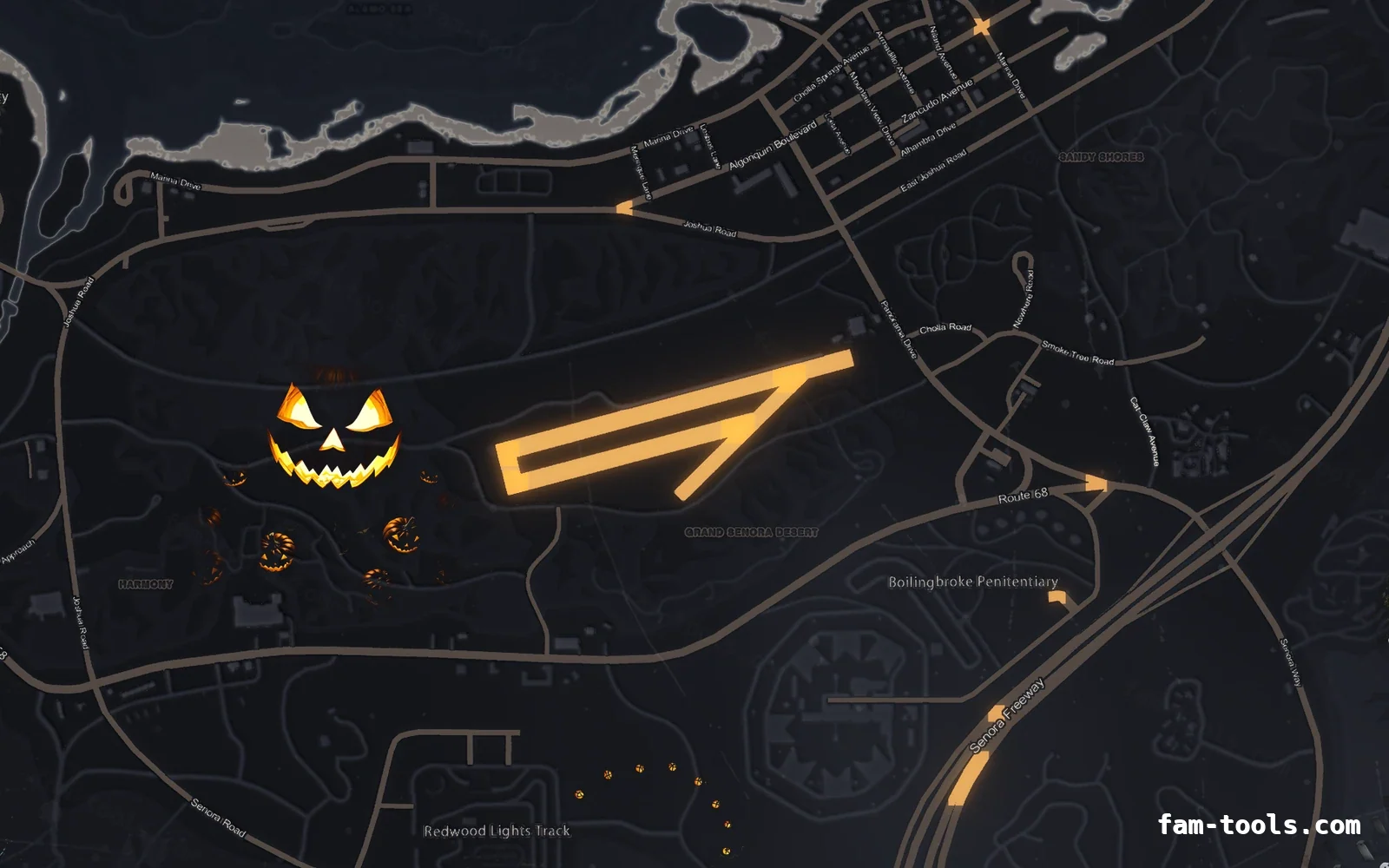 Halloween Gray Halloween FiveM minimap, sandy shores