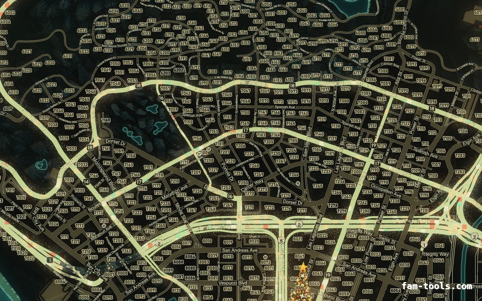 Christmas Green Christmas FiveM minimap, los santos