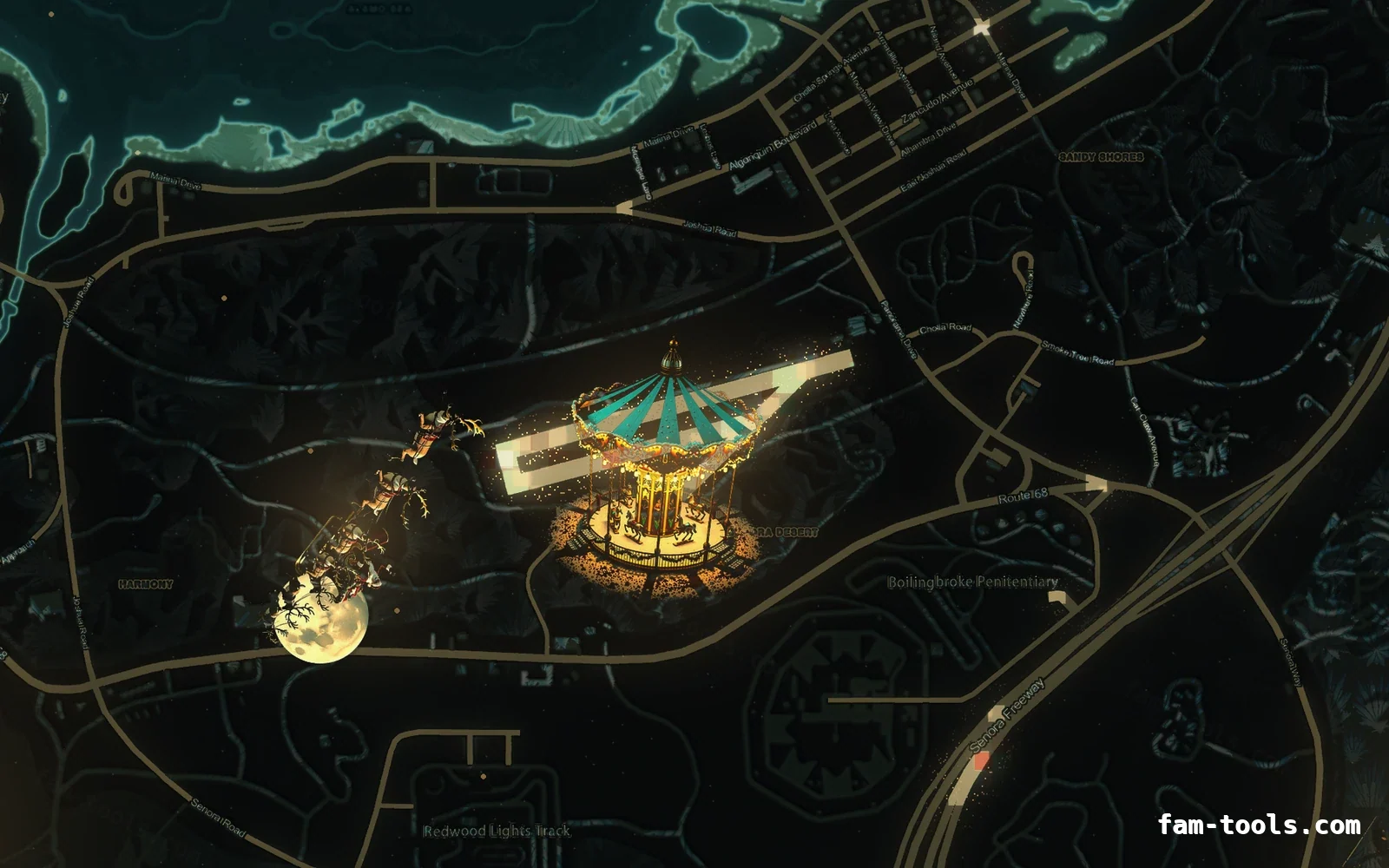Christmas Green Christmas minimap — Sandy Shores Christmas Green Christmas FiveM minimap, sandy shores
