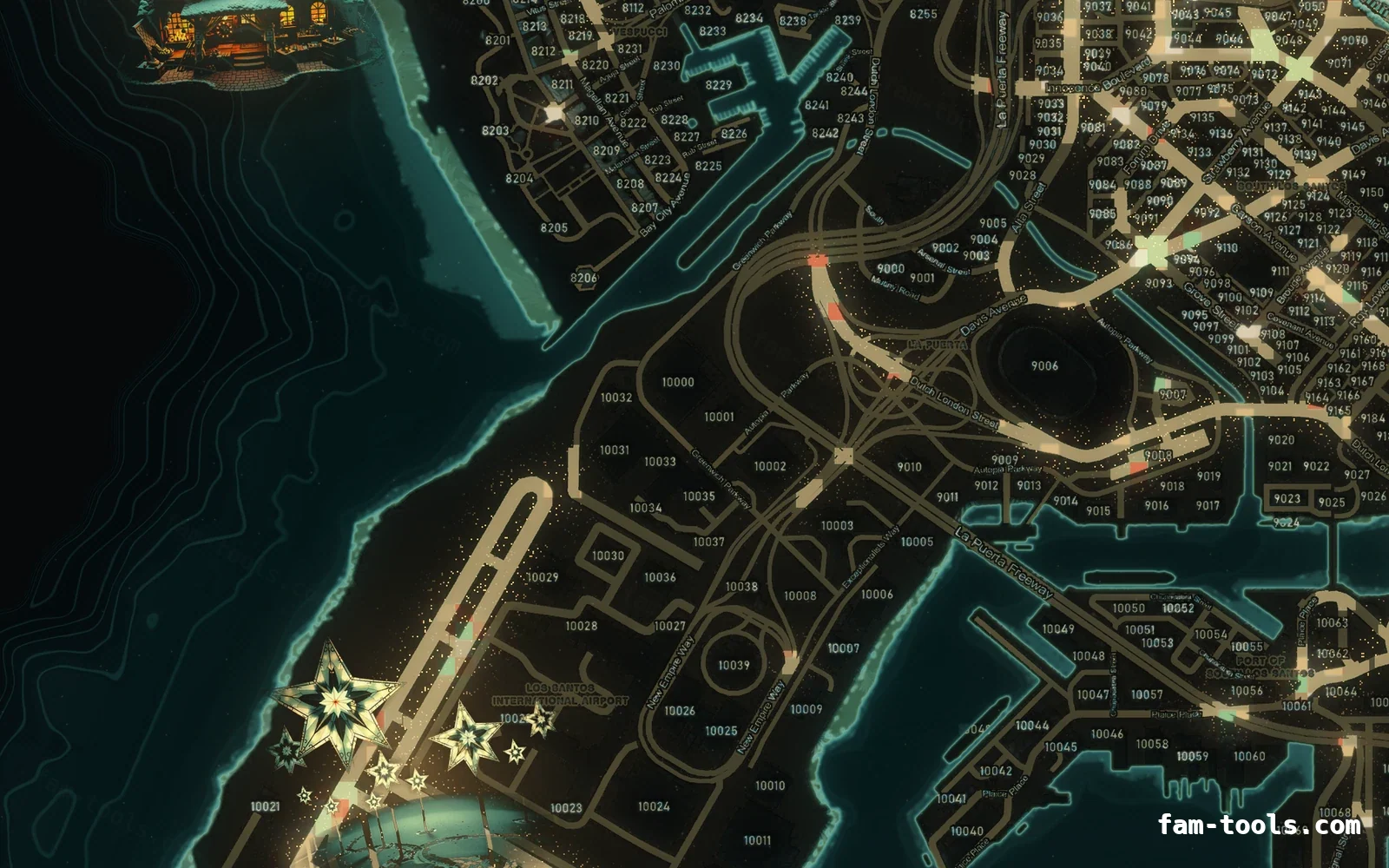 Christmas Green Christmas FiveM minimap, the harbour