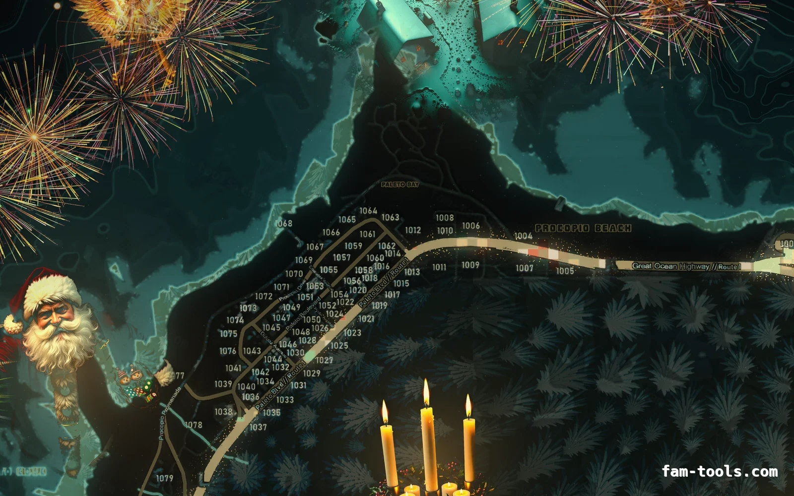 Christmas Green Christmas FiveM minimap, paleto bay