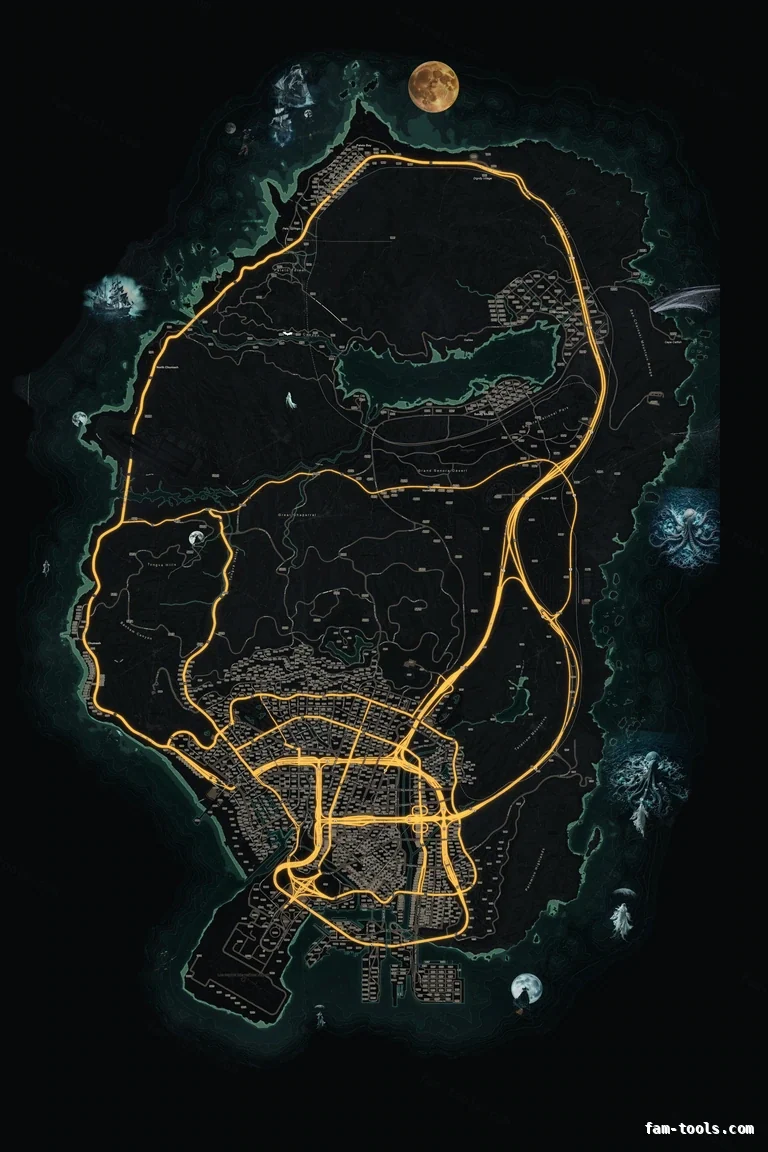 Halloween Green FiveM Halloween minimap, the whole map