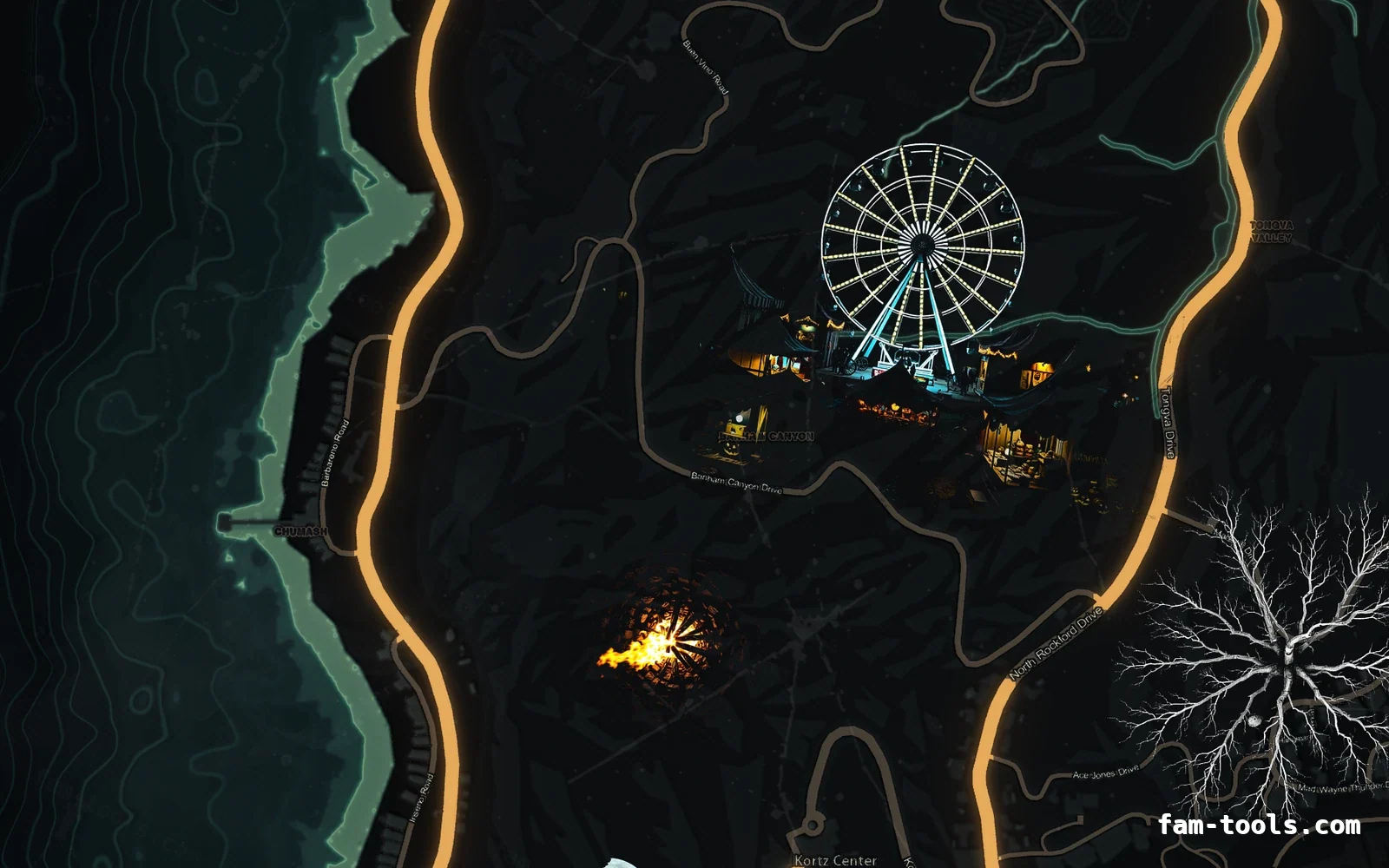 Halloween Green Halloween minimap — The west coast Halloween Green Halloween FiveM minimap, the west coast