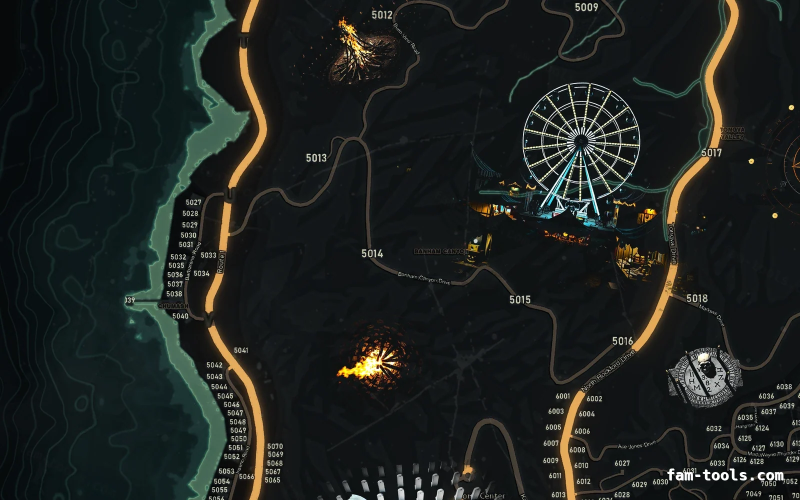 Halloween Green Halloween FiveM minimap, the west coast