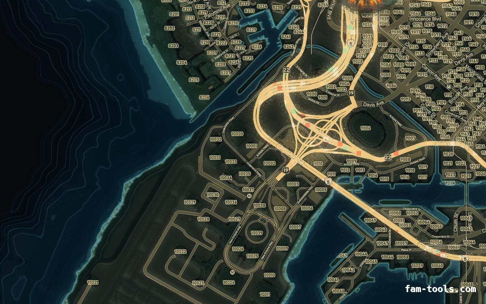 Christmas Mixed dark Christmas FiveM minimap, the harbour