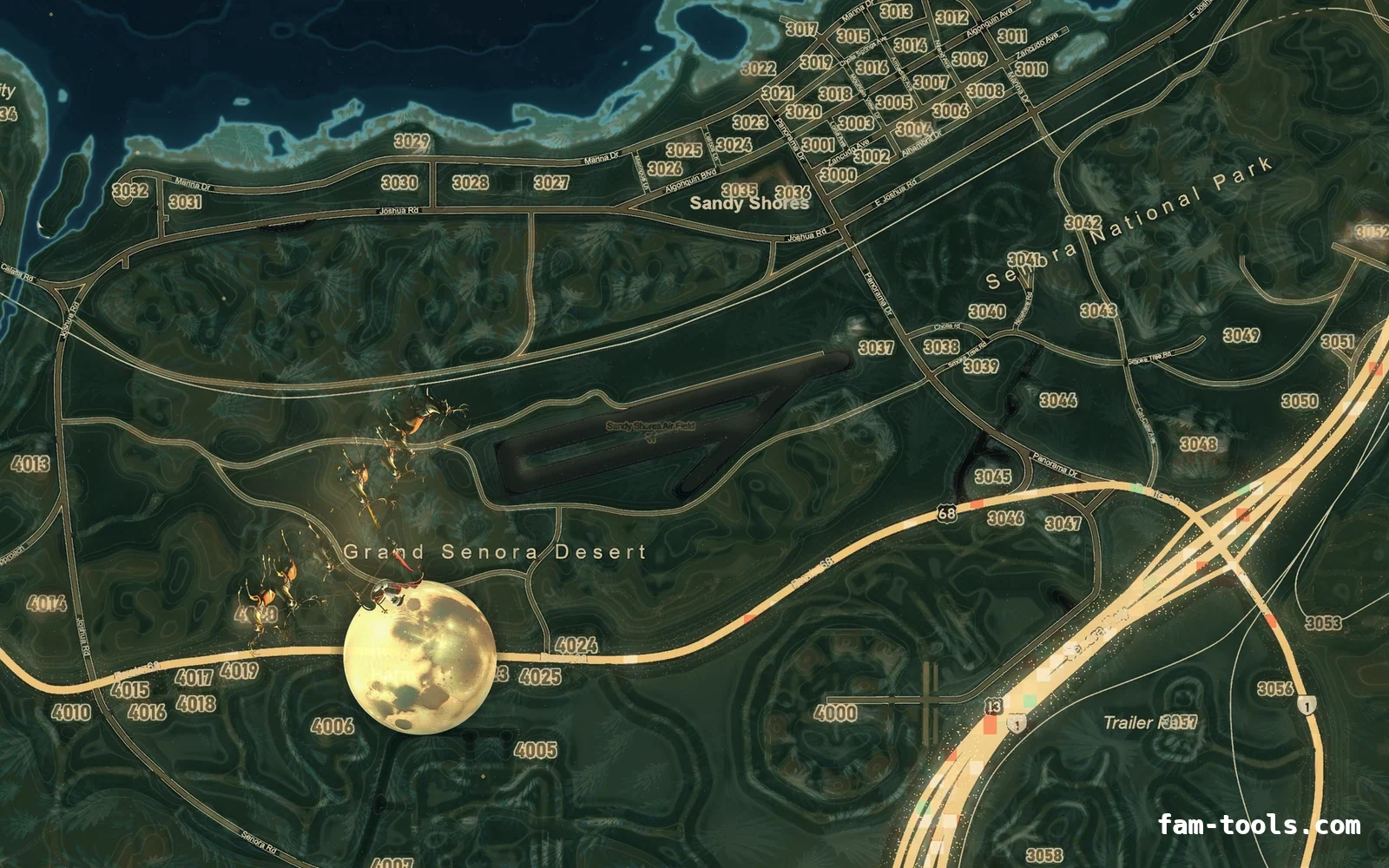 Christmas Mixed dark Christmas FiveM minimap, sandy shores