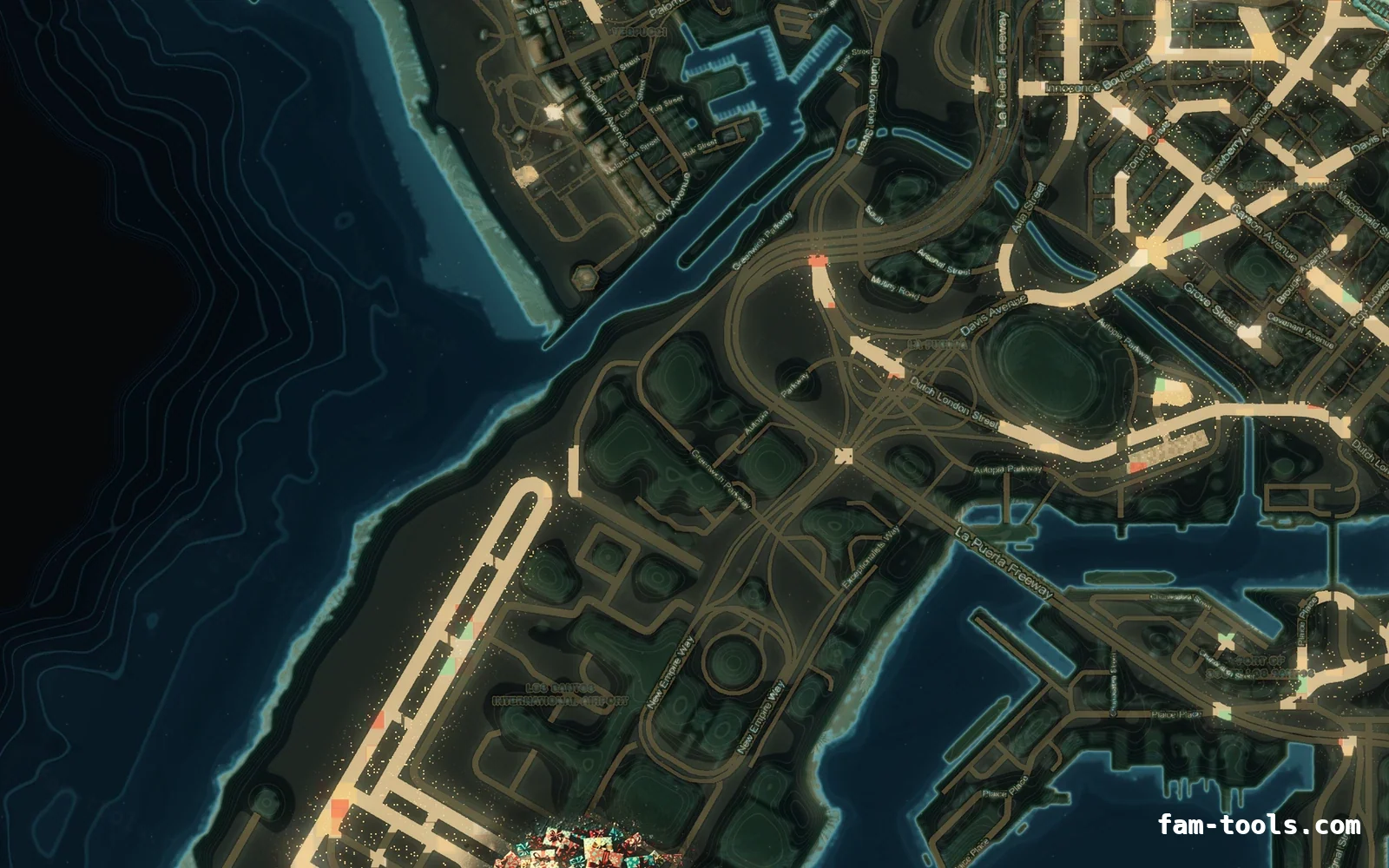 Christmas Mixed dark Christmas FiveM minimap, the harbour