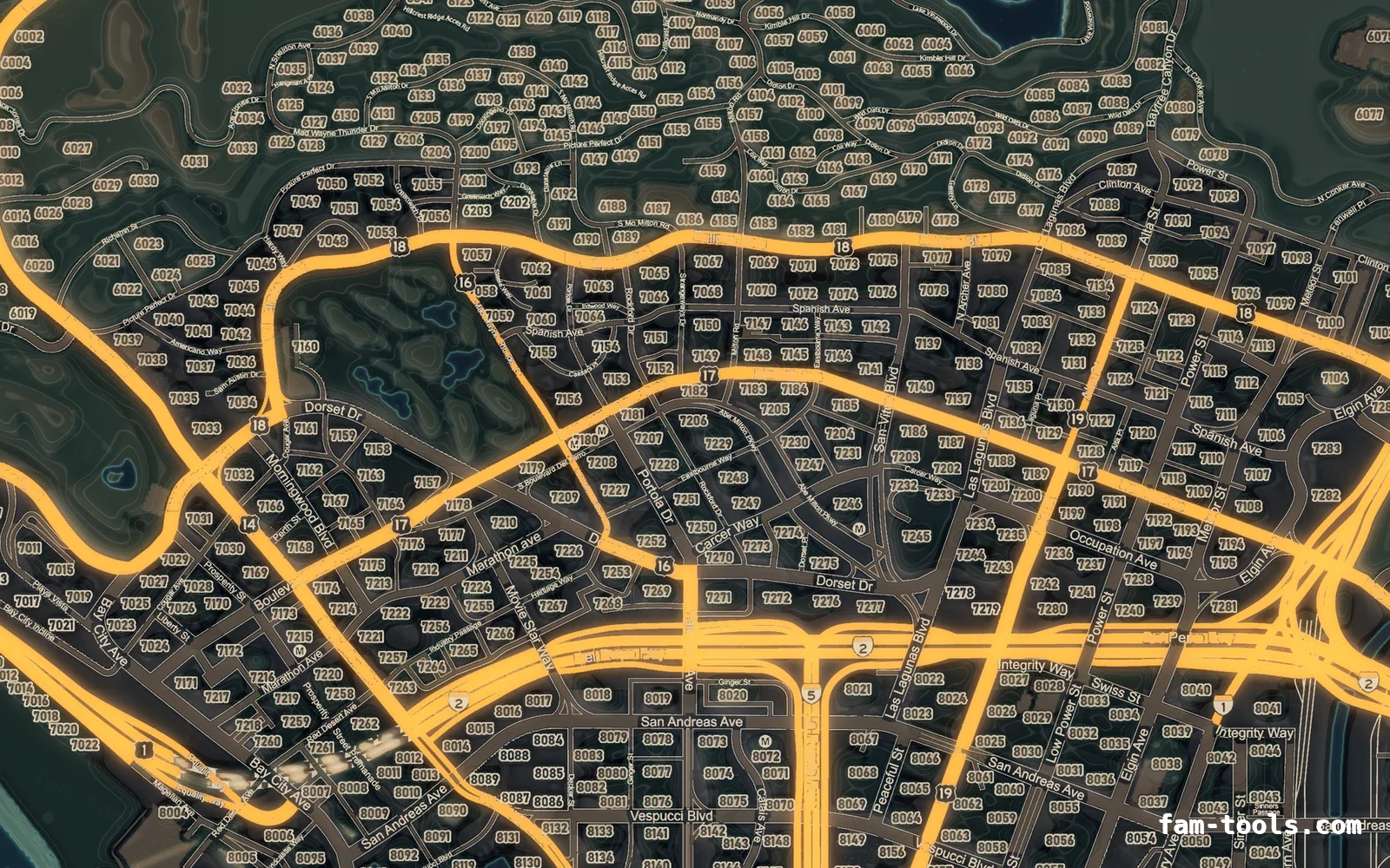 Halloween Mixed dark Halloween minimap — Los Santos Halloween Mixed dark Halloween FiveM minimap, los santos