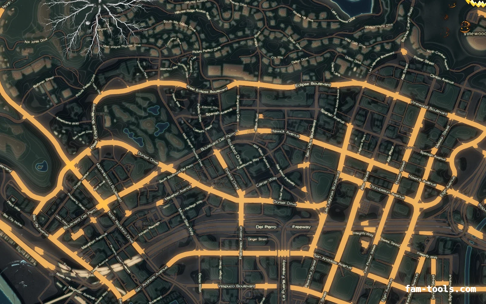 Halloween Mixed dark Halloween minimap — Los Santos Halloween Mixed dark Halloween FiveM minimap, los santos