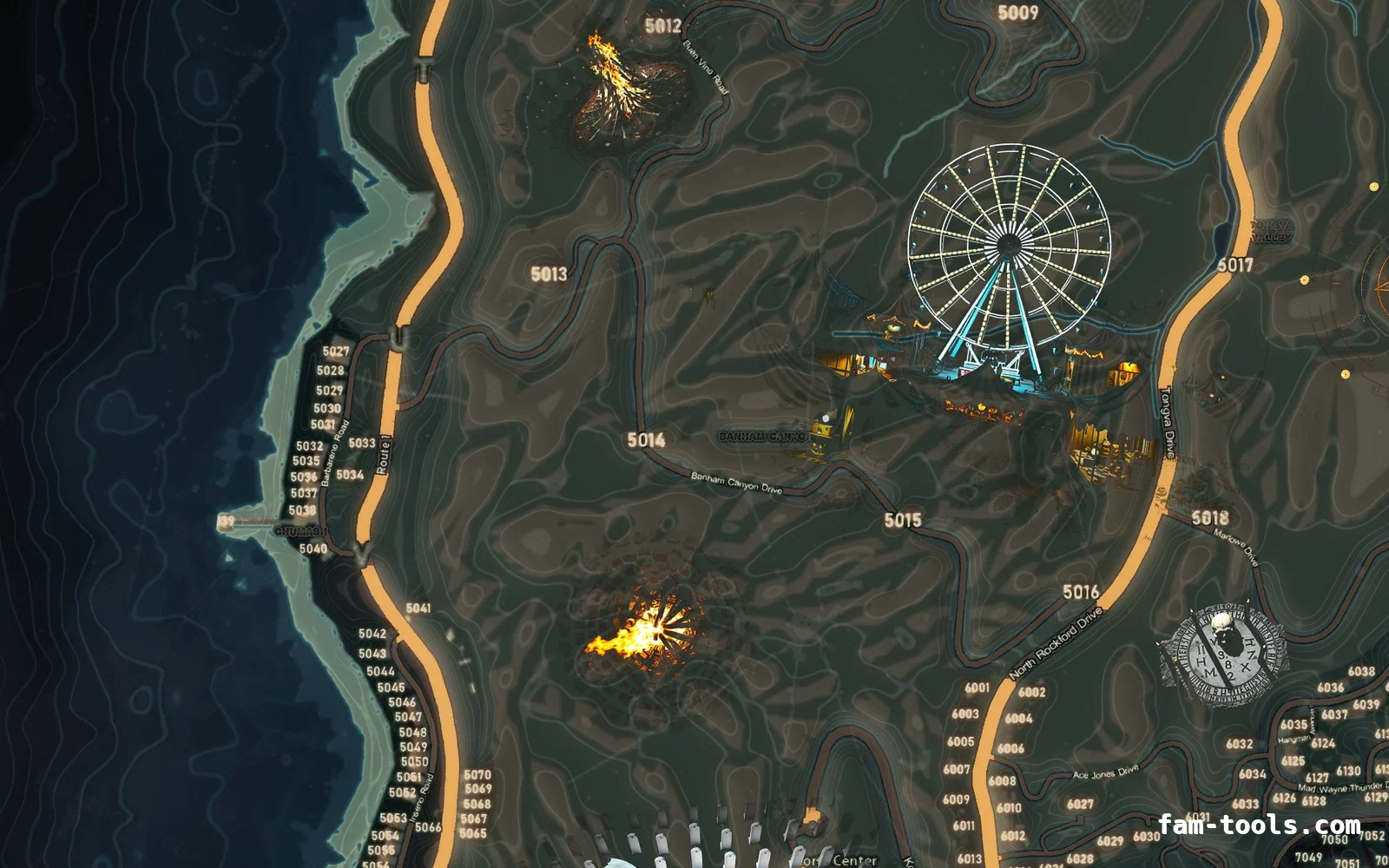 Halloween Mixed dark Halloween minimap — The west coast Halloween Mixed dark Halloween FiveM minimap, the west coast