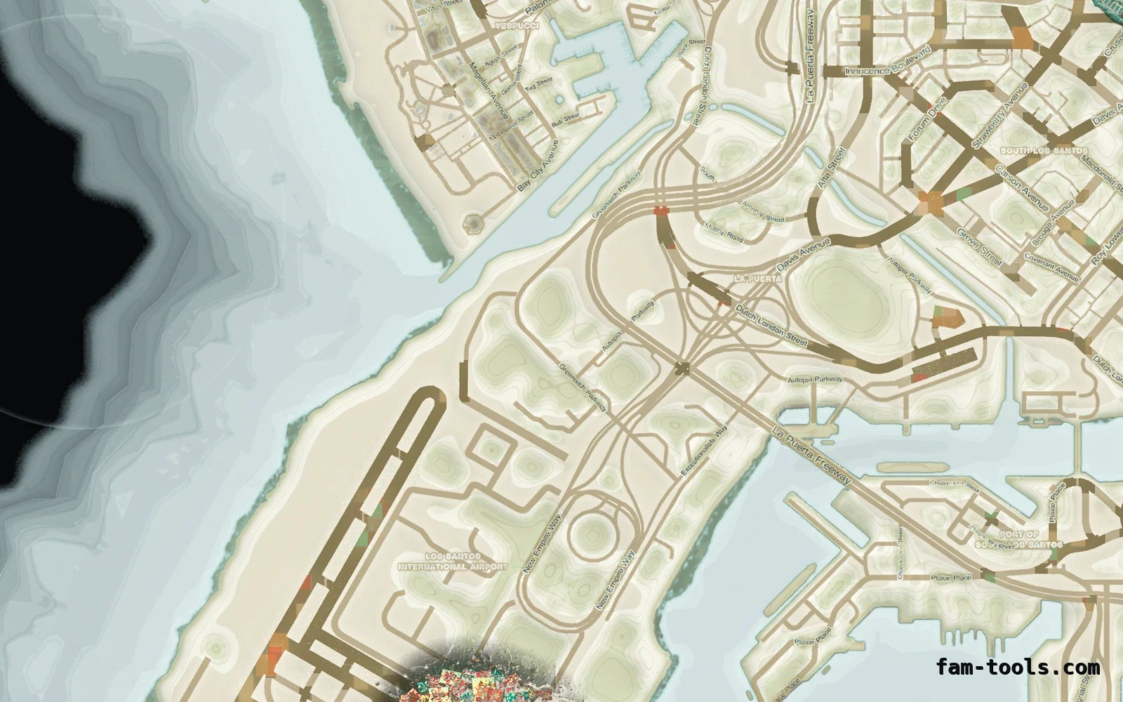 Christmas Mixed light Christmas FiveM minimap, the harbour